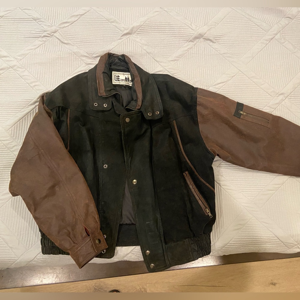 Exceed Vintage two tone Leather Jacket